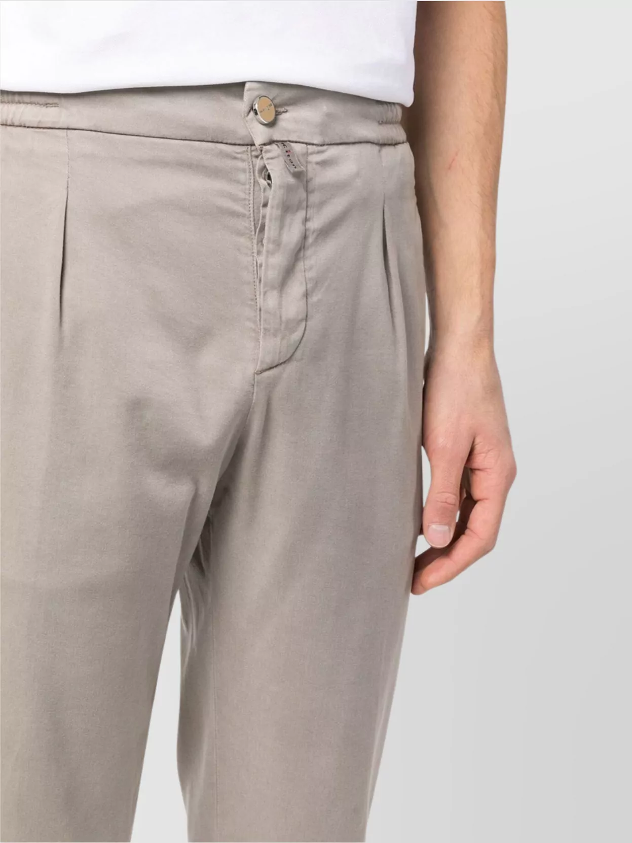 Kiton Trousers Featuring Front Pleats And Belt Loops