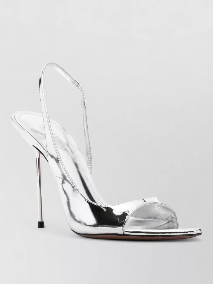 Paris Texas leather slingback stiletto sandals