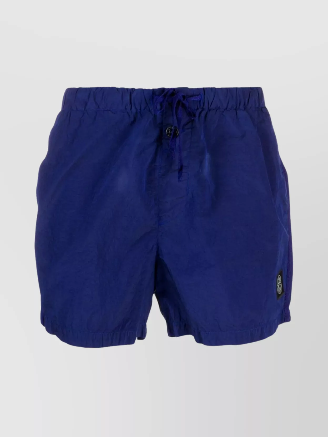 Stone Island Concealed Pocket Swim Shorts In Blue