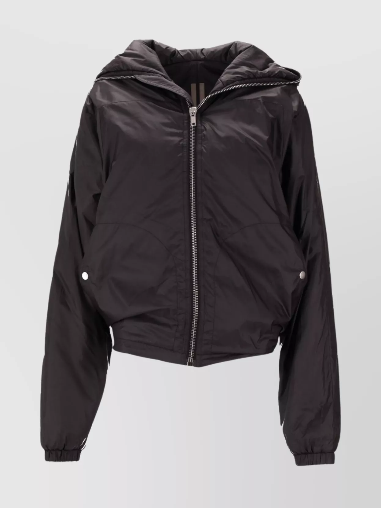 Rick Owens Windbreaker With Hood And Pockets In Brown
