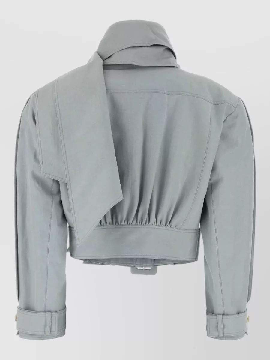 Chloé Cropped Belted Single-Breasted Jacket