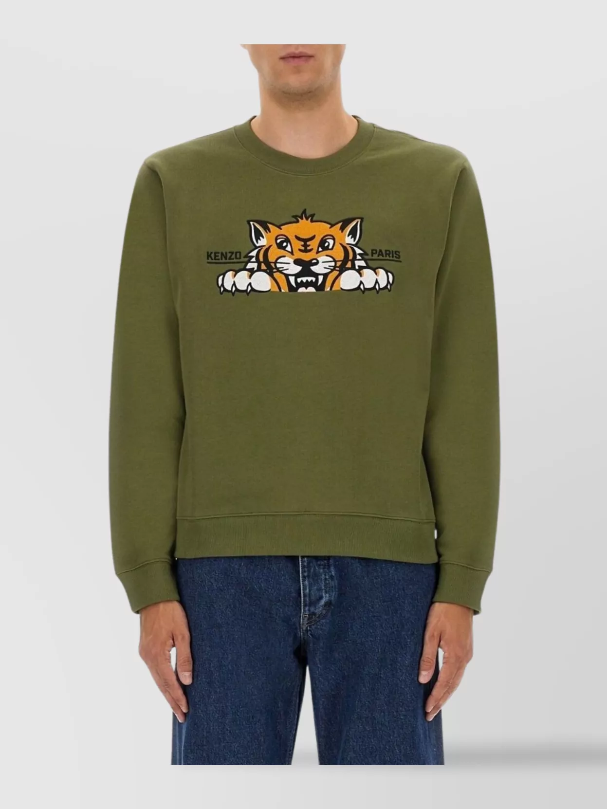 Kenzo Crew Neck Sweater Ribbed Cuffs