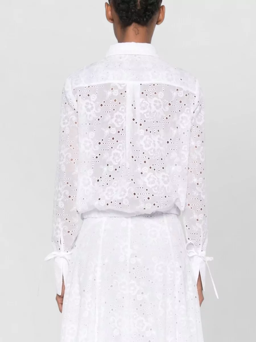 Tory Burch Cotton Broderie Anglaise Midi Dress