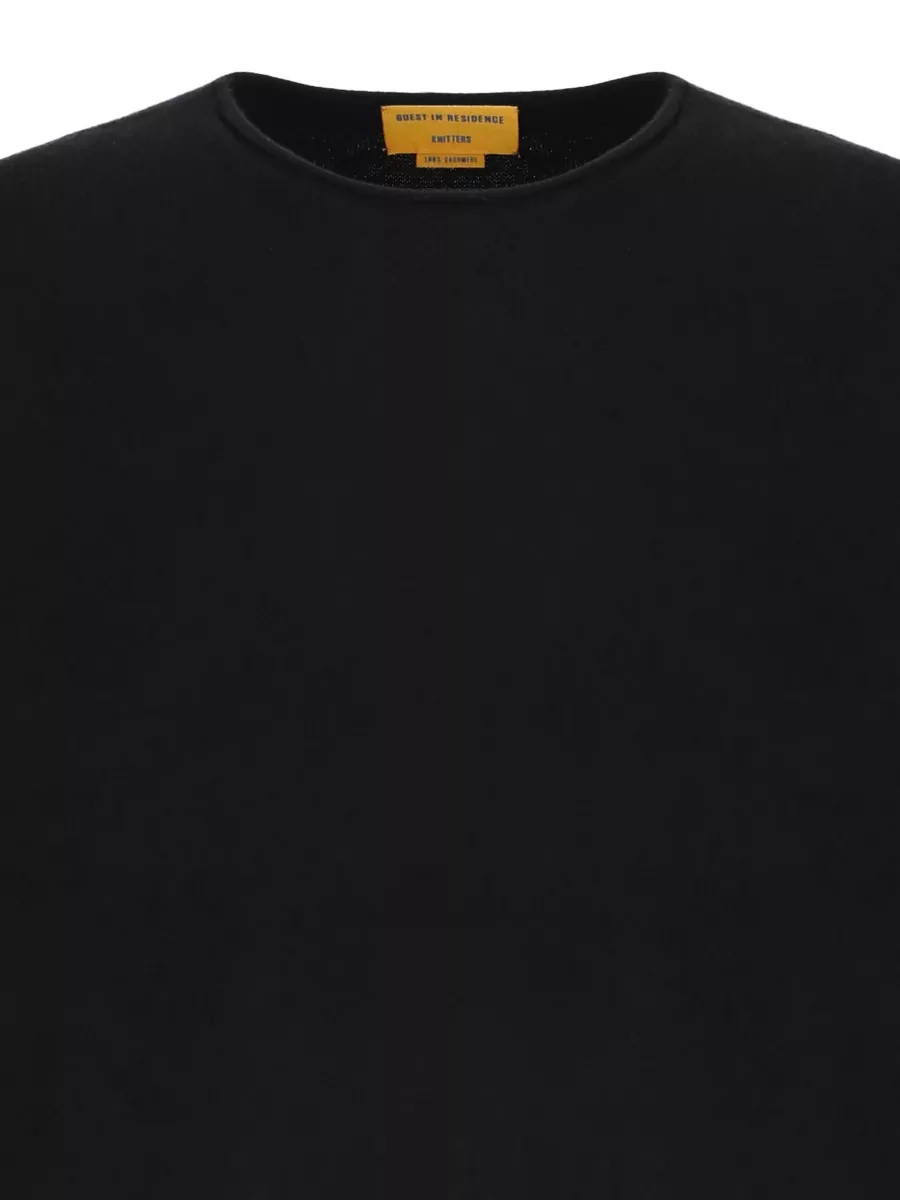 Guest In Residence Cashmere Crewneck Long-Sleeve T-Shirt