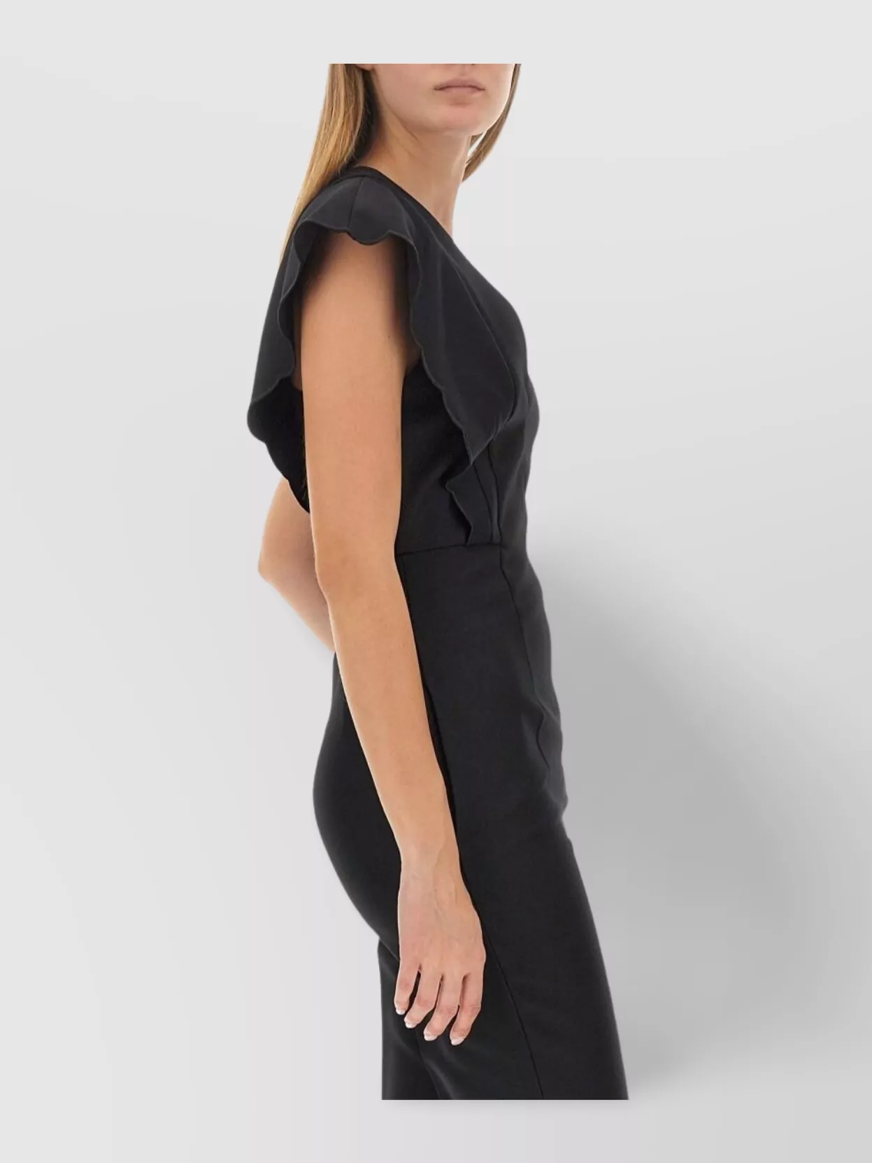 Philosophy Di Lorenzo Serafini Tailored Waist Flare Jumpsuit