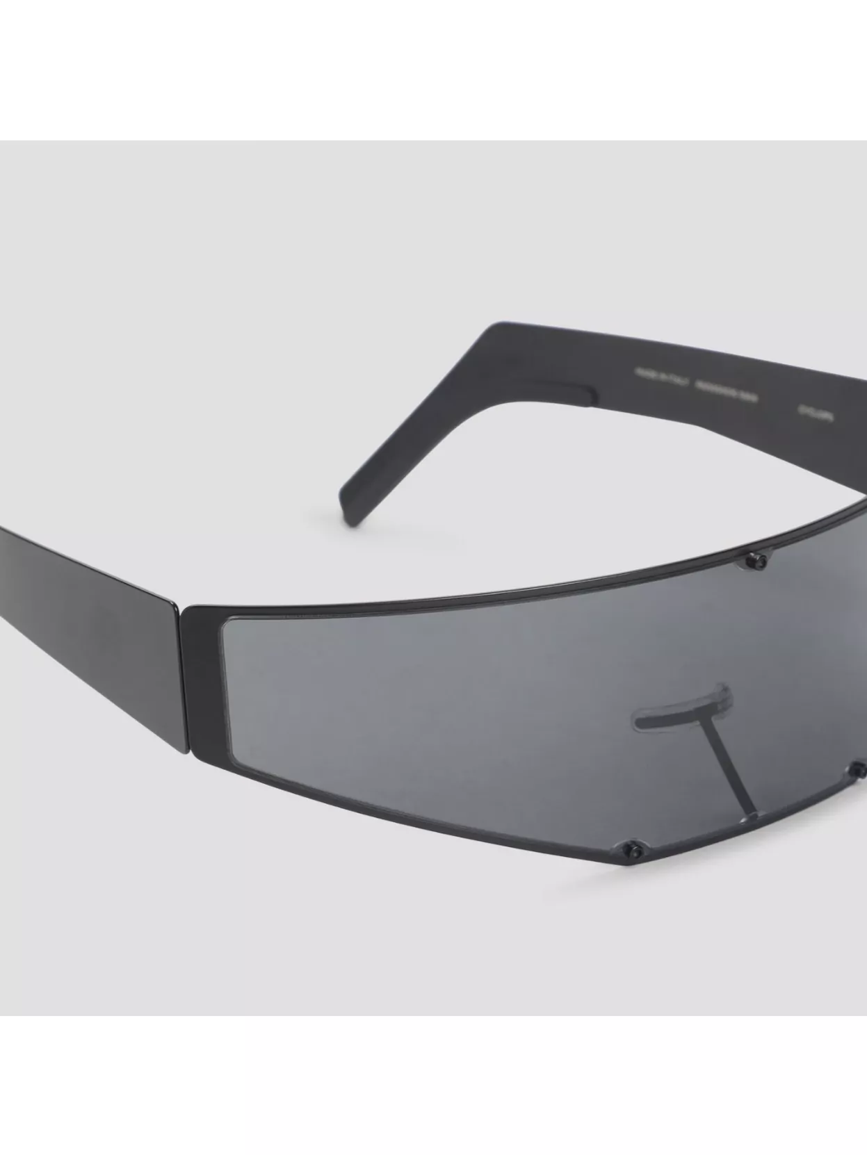 Rick Owens Cyclops Geometric Sunglasses Metal Frames