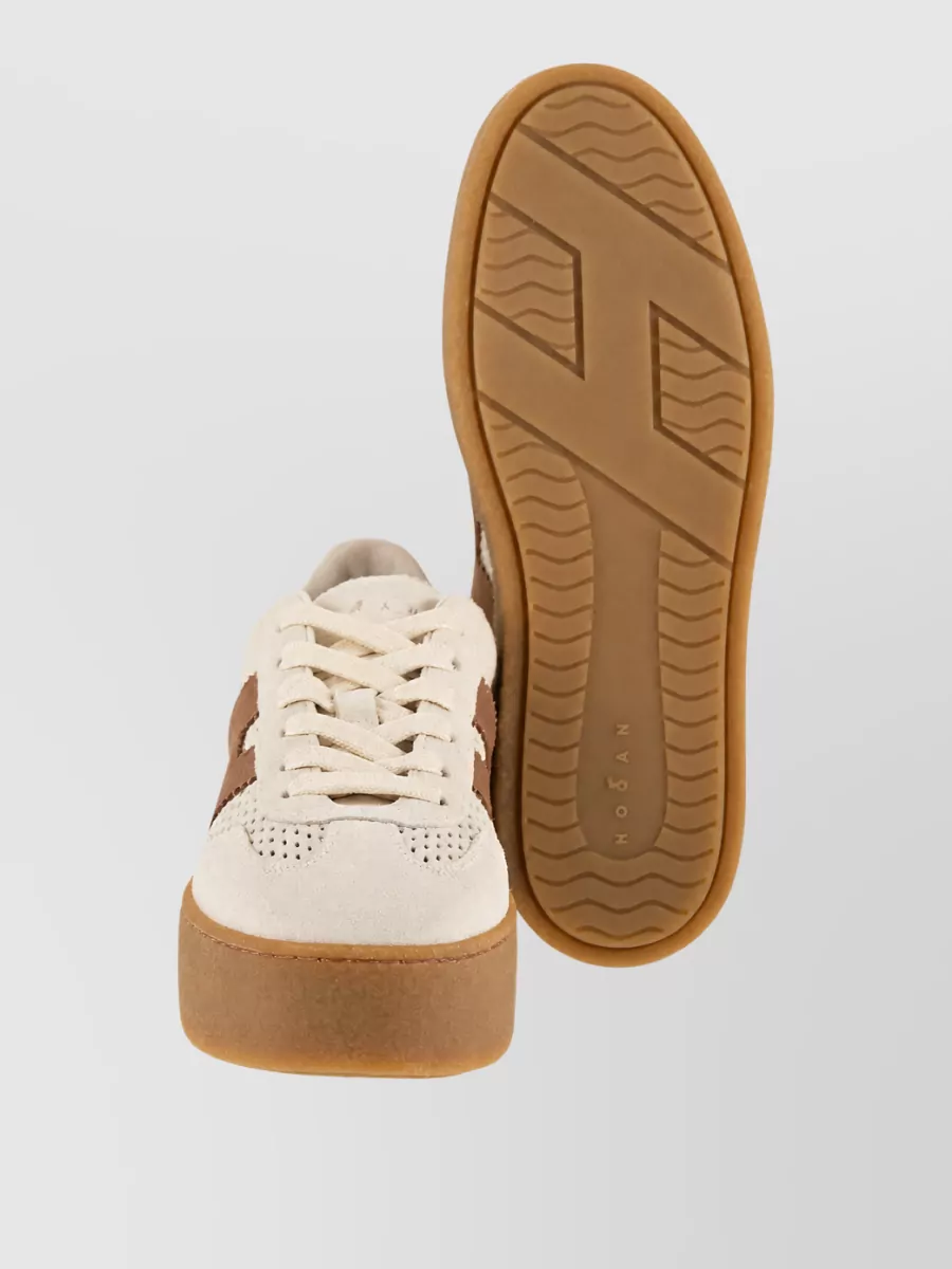 Hogan Suede Leather Lace-Up Sneakers
