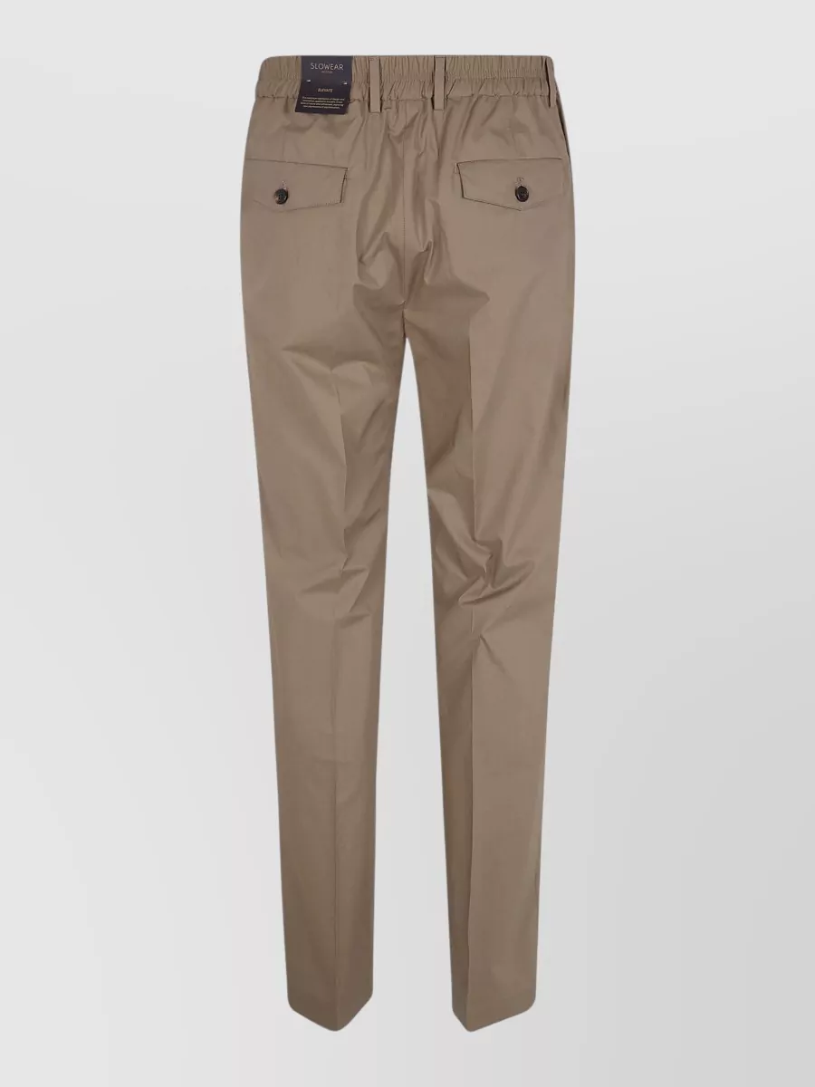 Incotex Elastic-Waist Chino Trousers