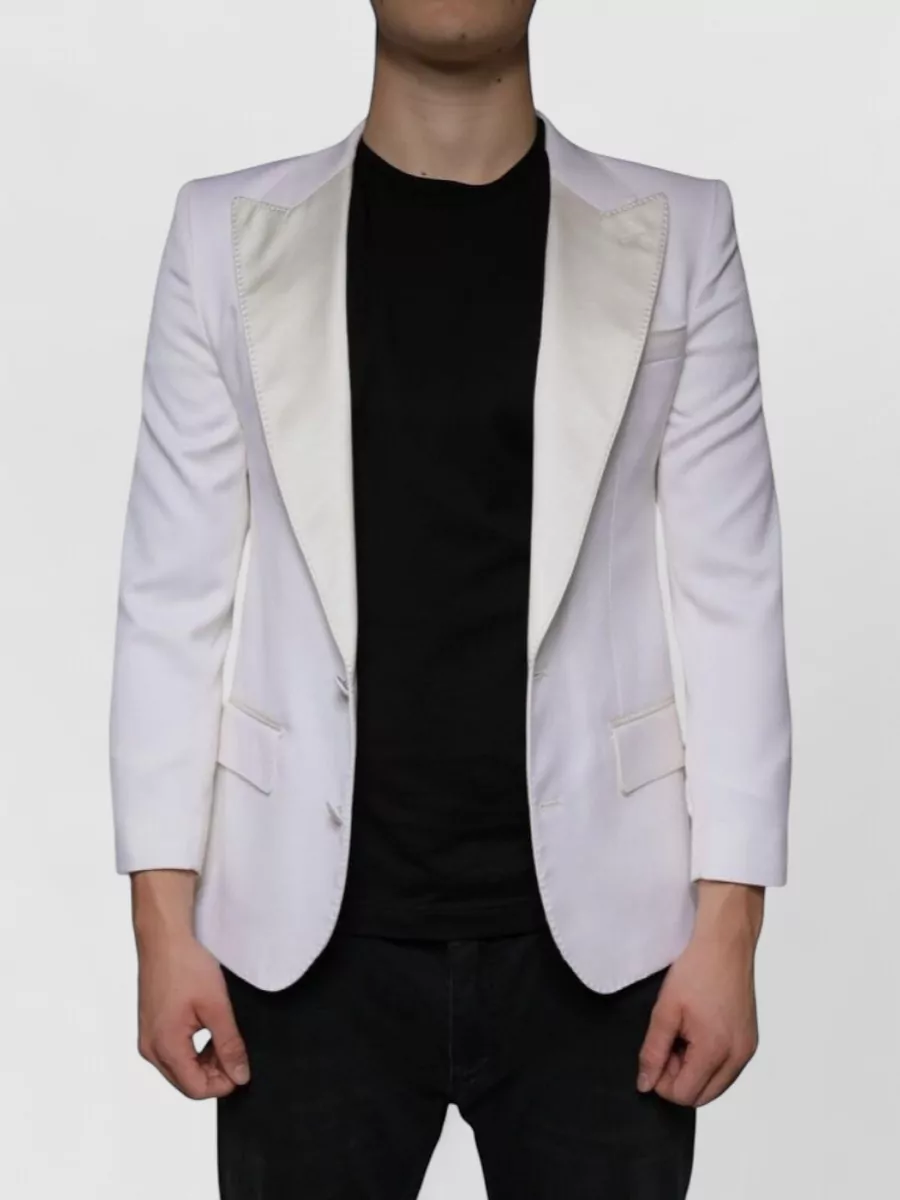 Dolce&Gabbana wool silk slim-fit single-breasted dinner jacket