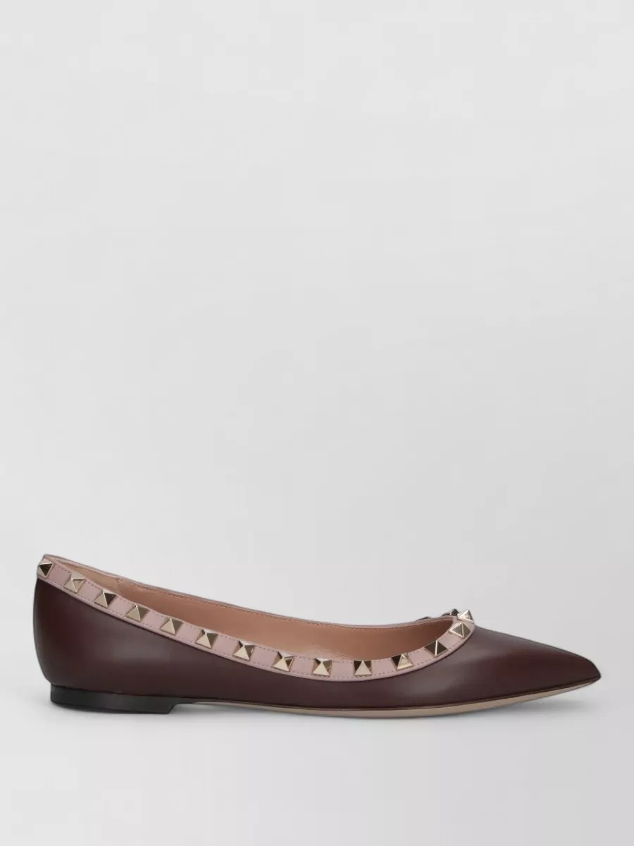 Valentino Garavani Leather Ballet Pumps