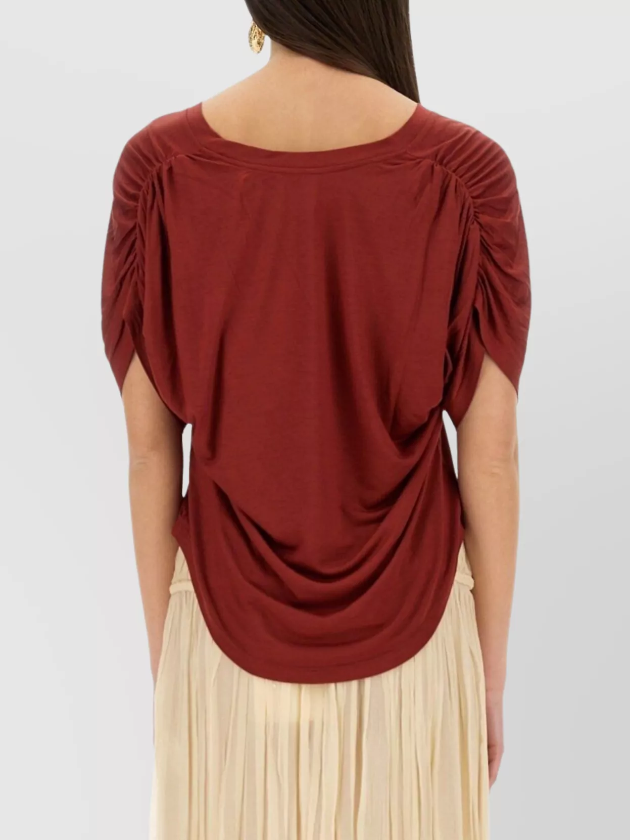Isabel Marant Draped Back Oversize Fit T-Shirt