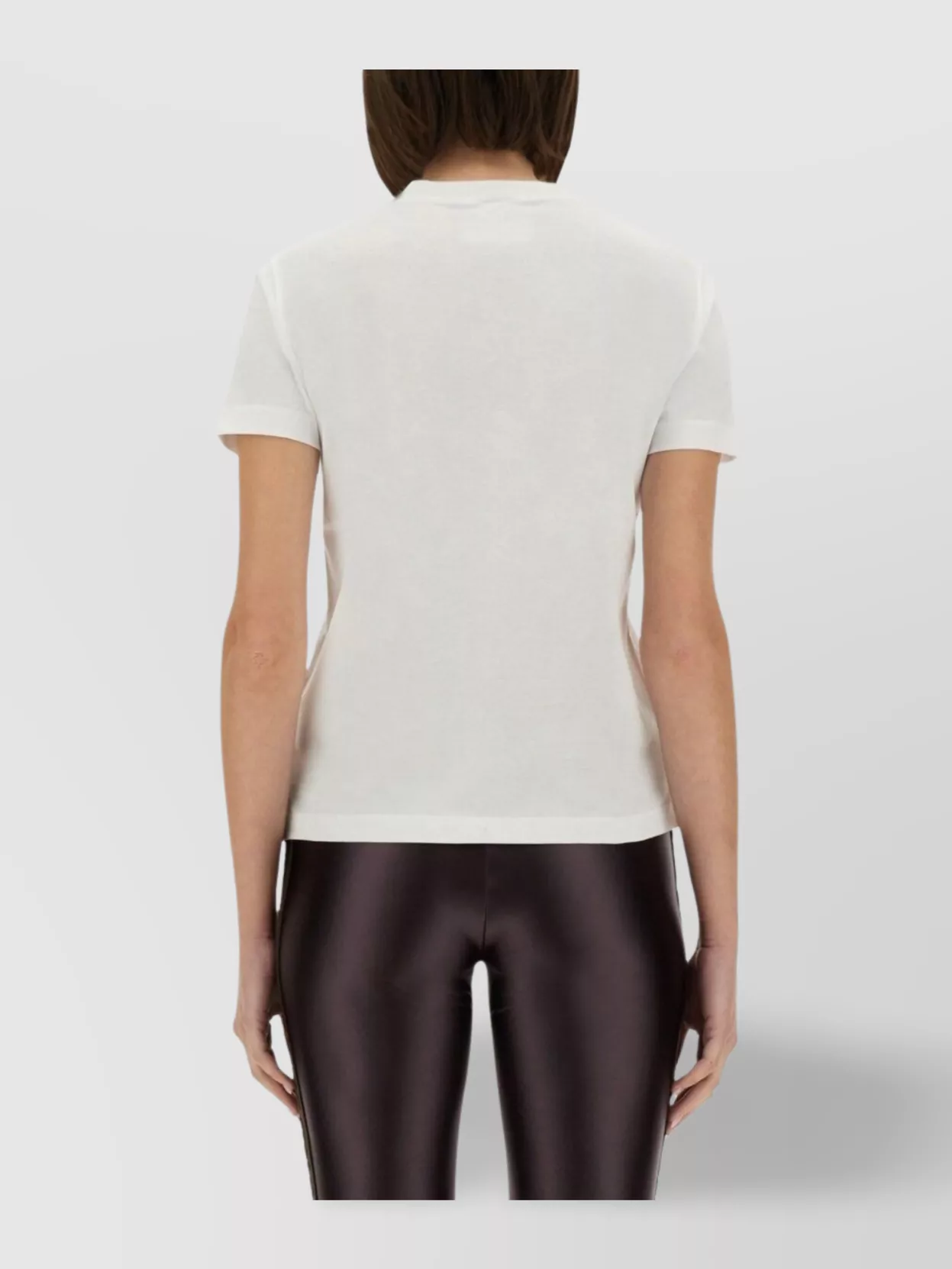Versace Jeans Couture Metallic Logo Crew Neck T-Shirt
