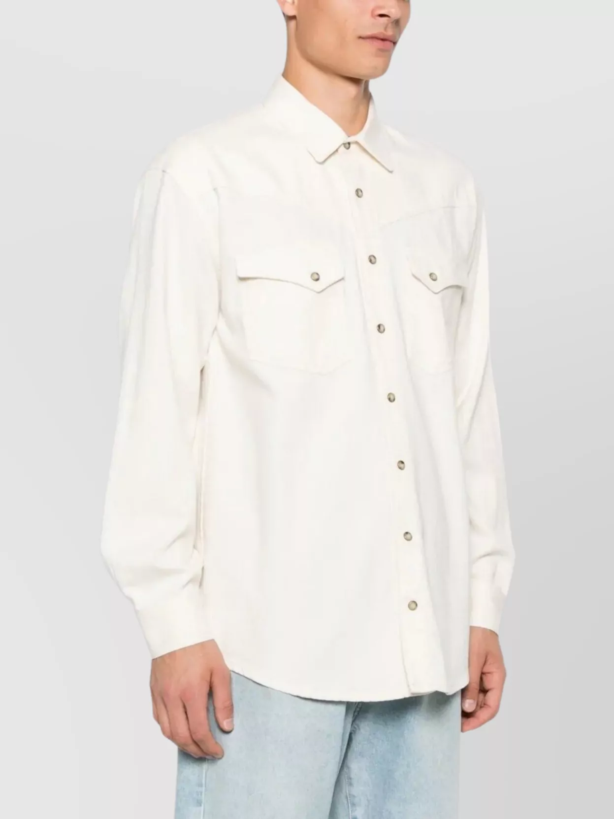 Lardini Men's Denim Research Shirt