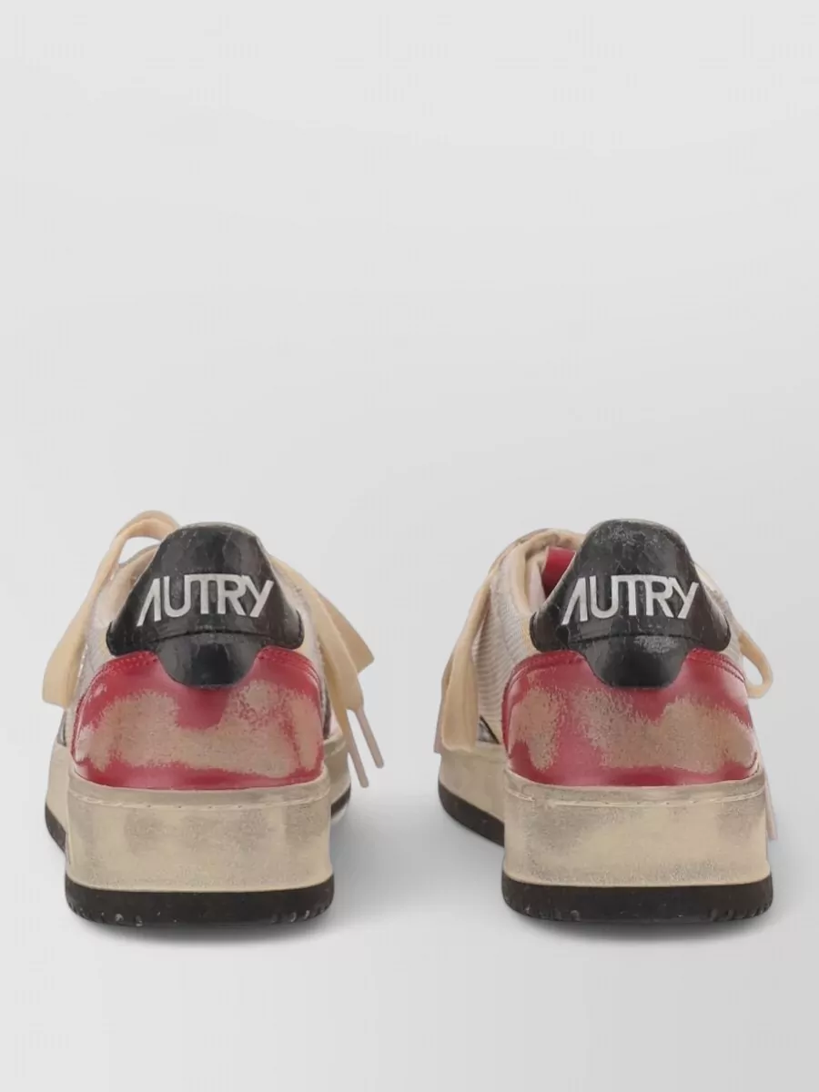 Autry Vintage Low Top Sneakers Panelled Design