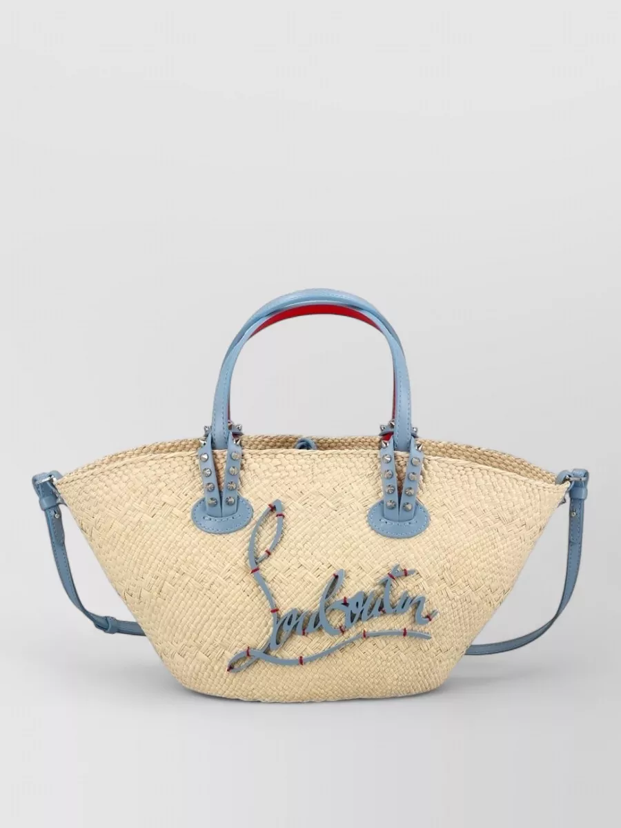 Christian Louboutin Cabata Mini Raffia Tote Bag
