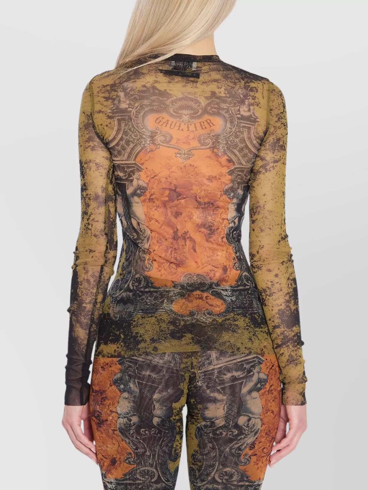 Jean Paul Gaultier Medallion Crew Neck Top