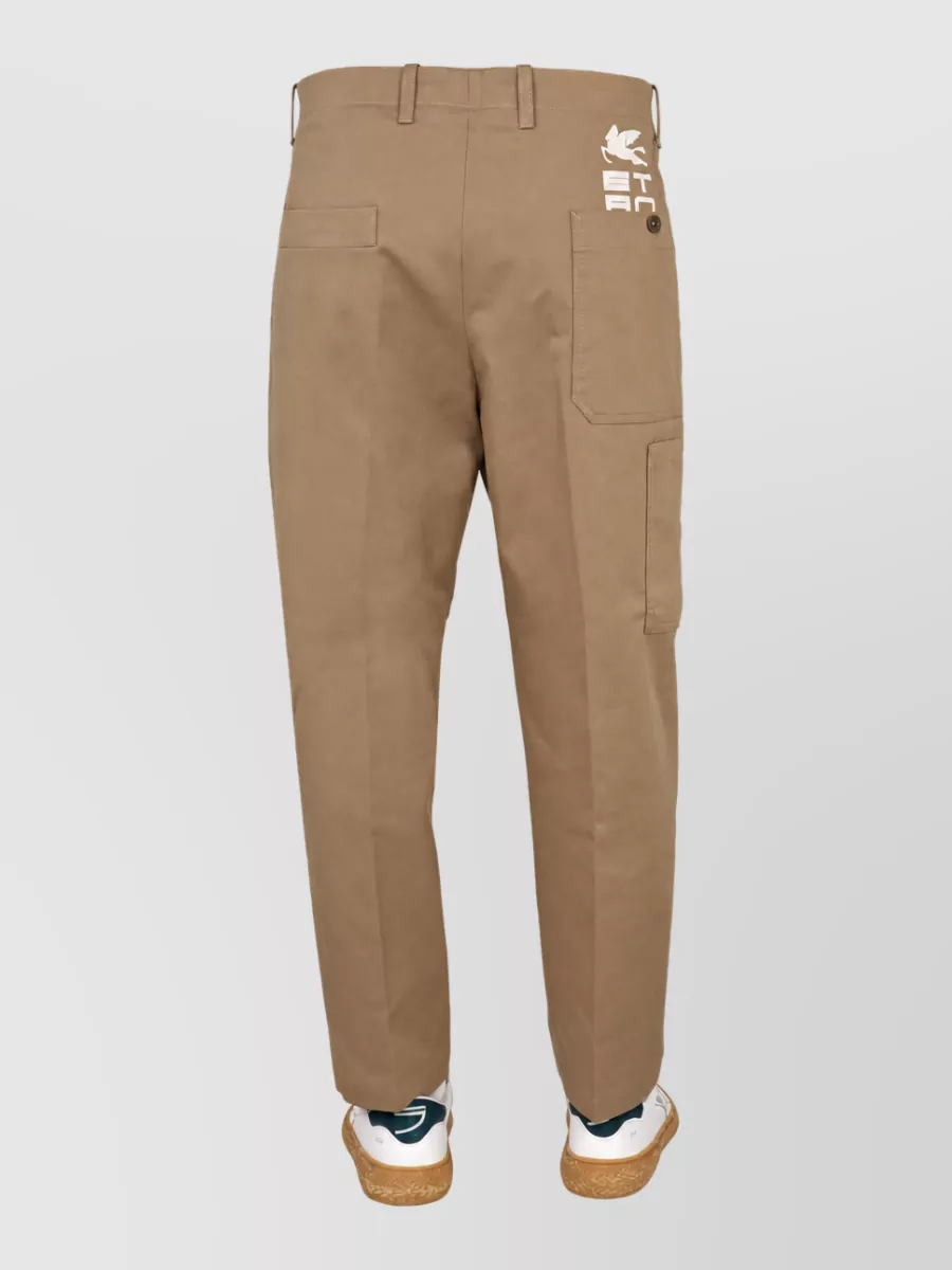 Etro Cotton Straight-Leg Trousers