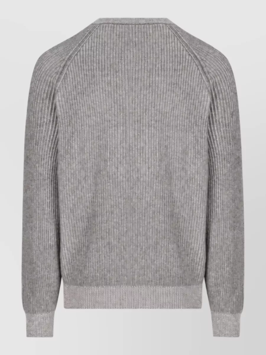 Brunello Cucinelli Cashmere Ribbed Crewneck Jumper