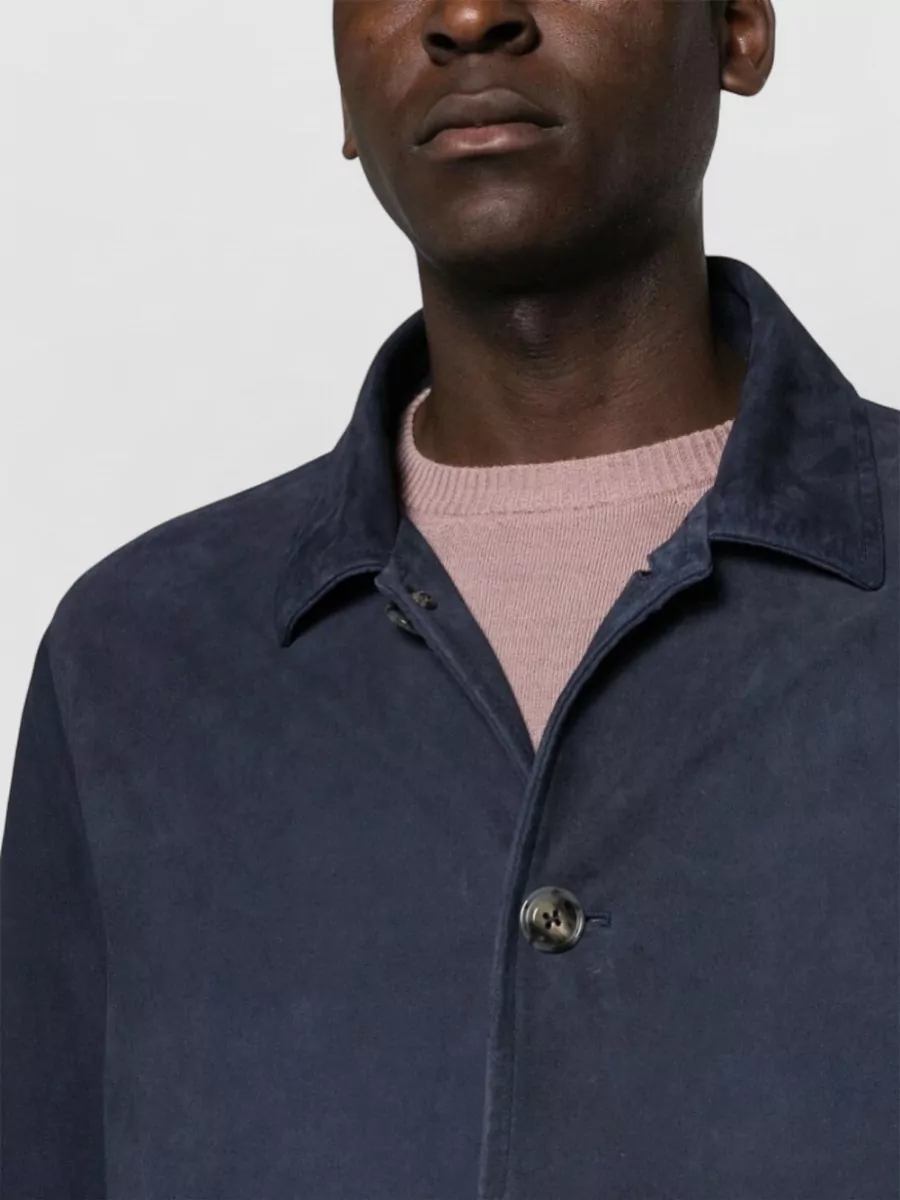 Barba Napoli Leather Bomber Jacket