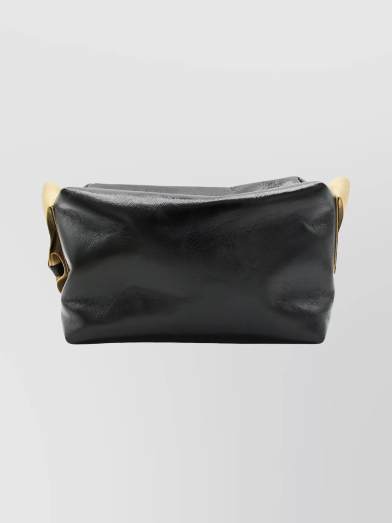 Uma Wang Textured Leather Shoulder Bag With Adjustable Strap