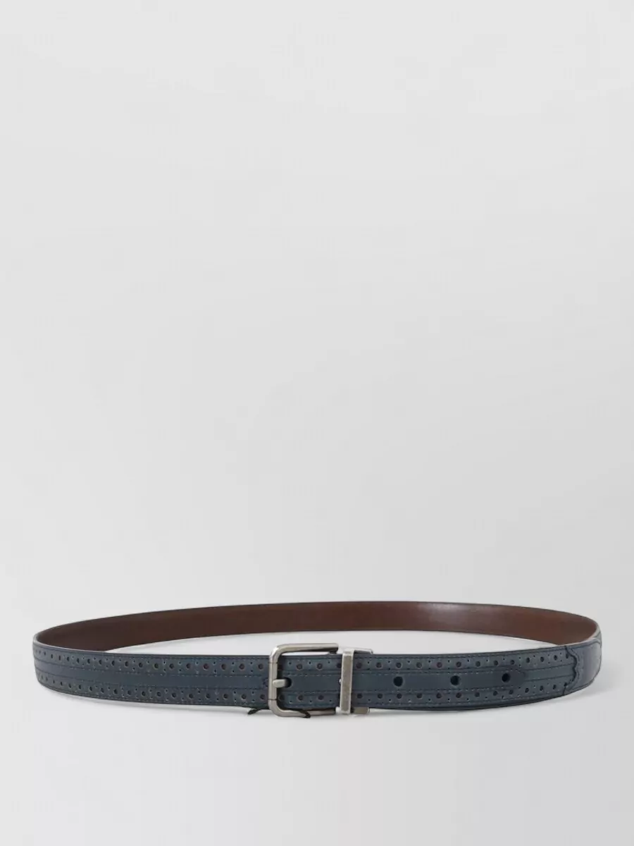 Dolce&Gabbana perforated leather belt