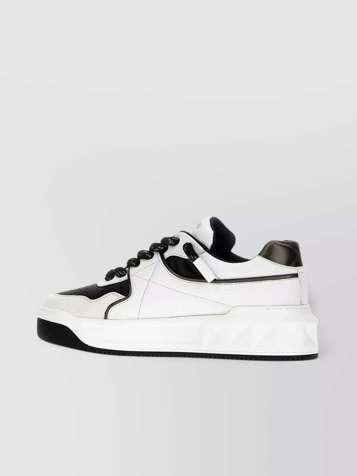 Valentino Leather Sneakers With Iconic Studs