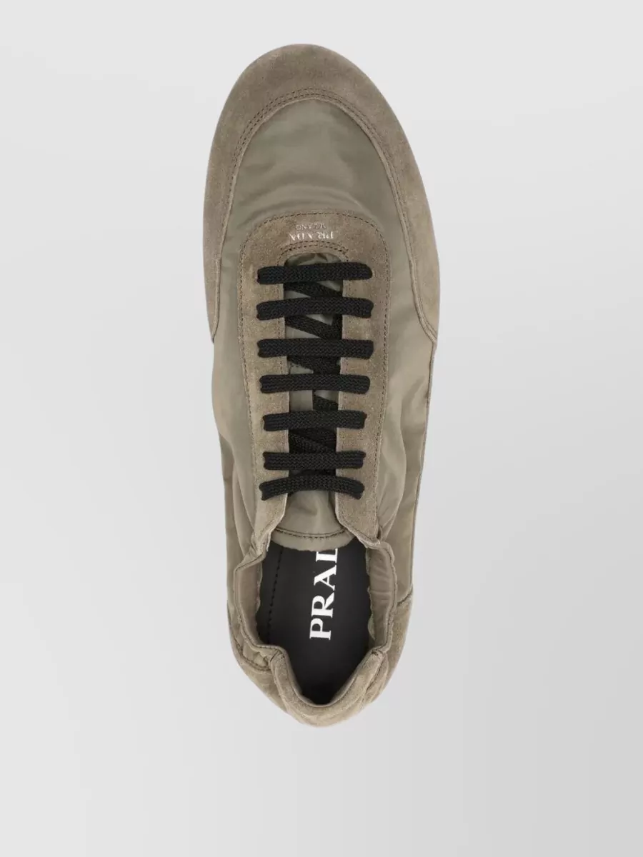Prada Leather Low-Top Sneakers