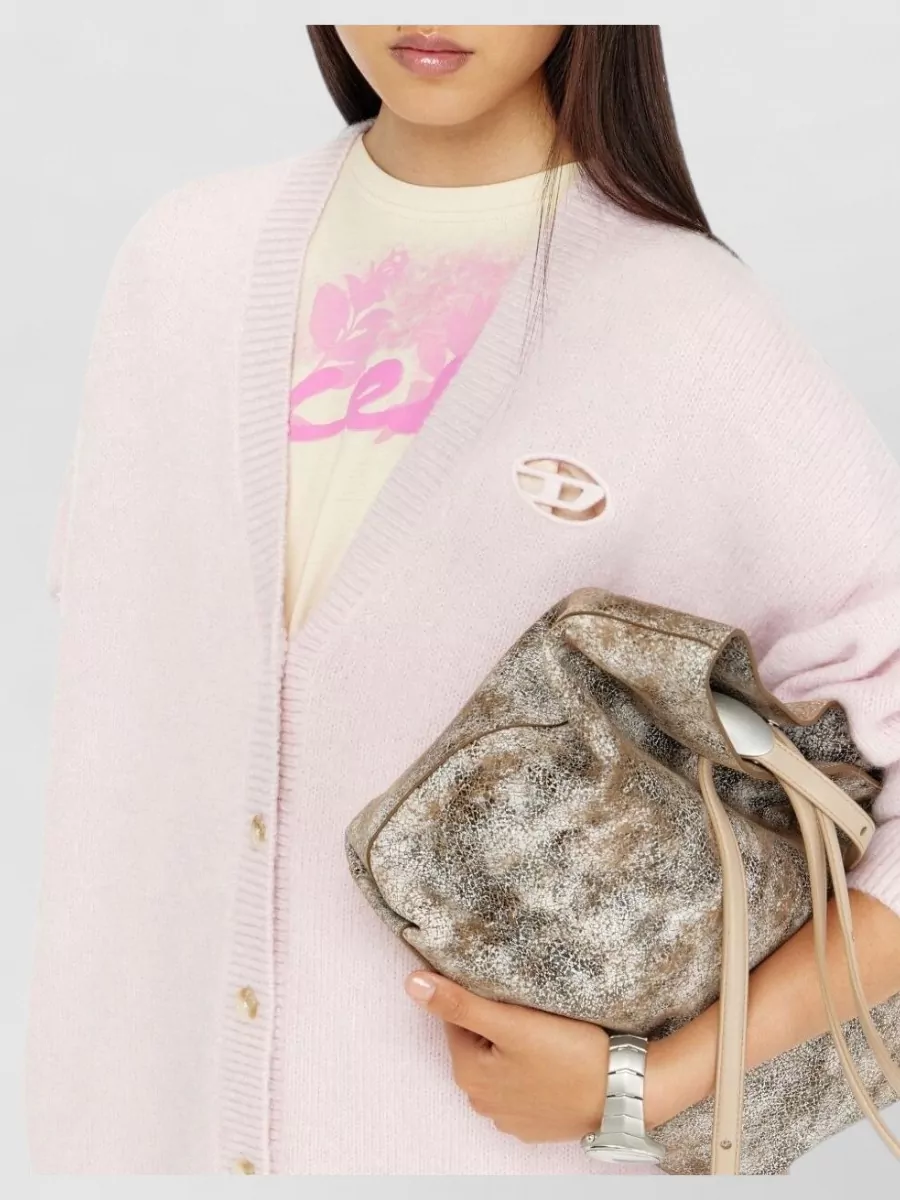 Diesel Chunky-Knit Relaxed-Fit V-Neck Cardigan