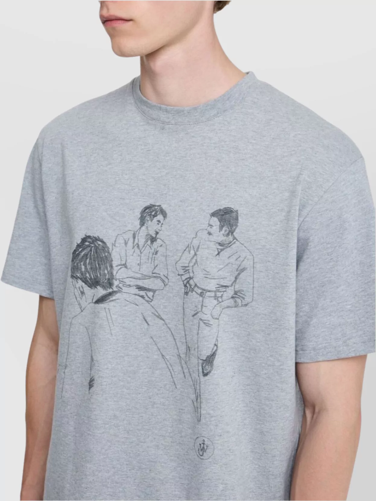 Jw Anderson Logo Graphic Print Short Sleeve T-Shirt