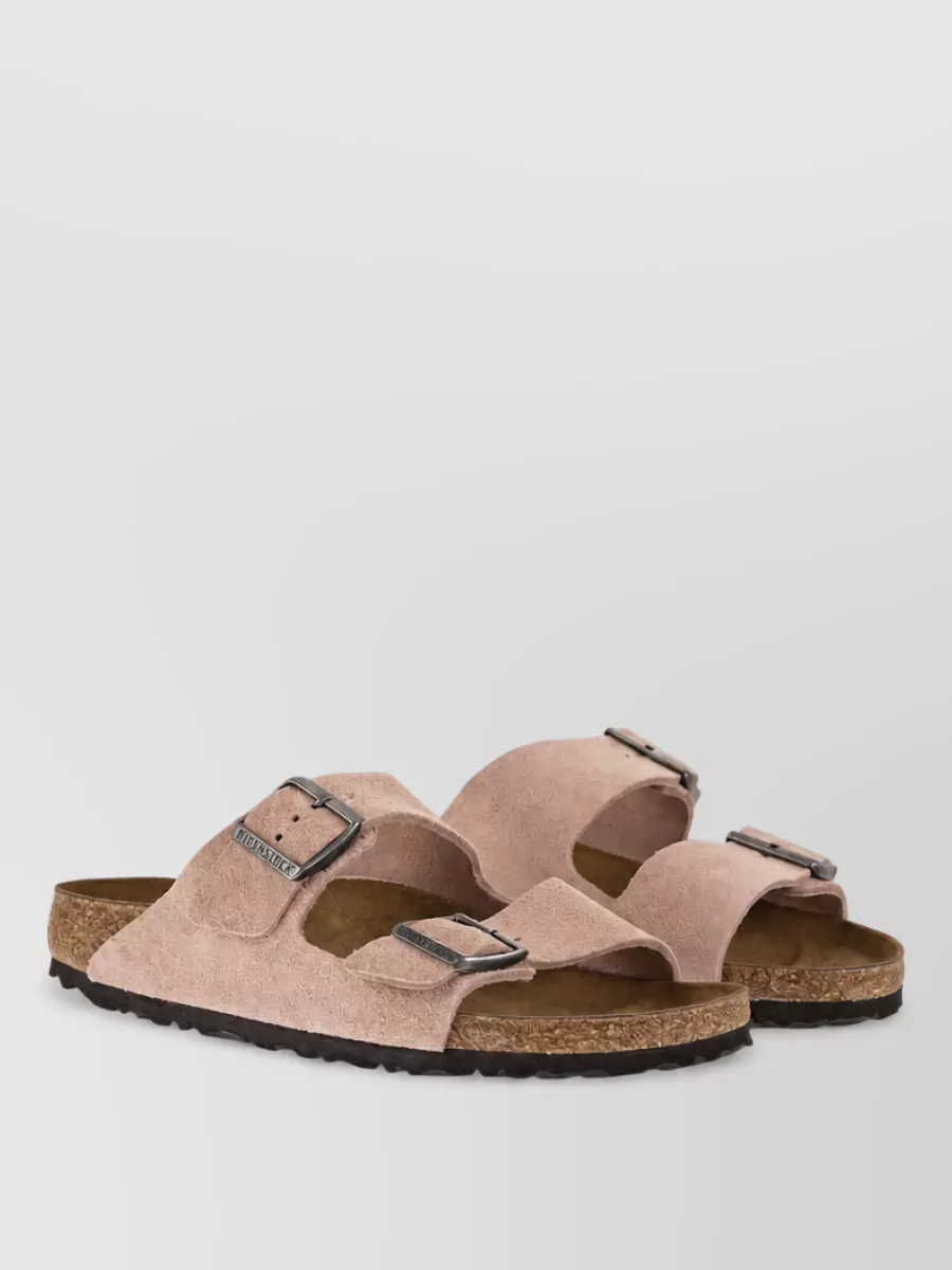 Birkenstock suede leather slides