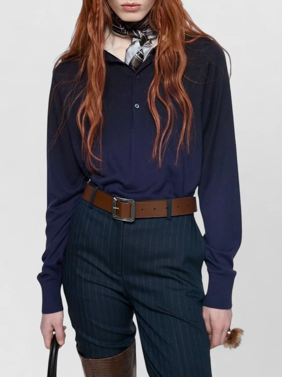Acne Studios Silk Polo Jumper