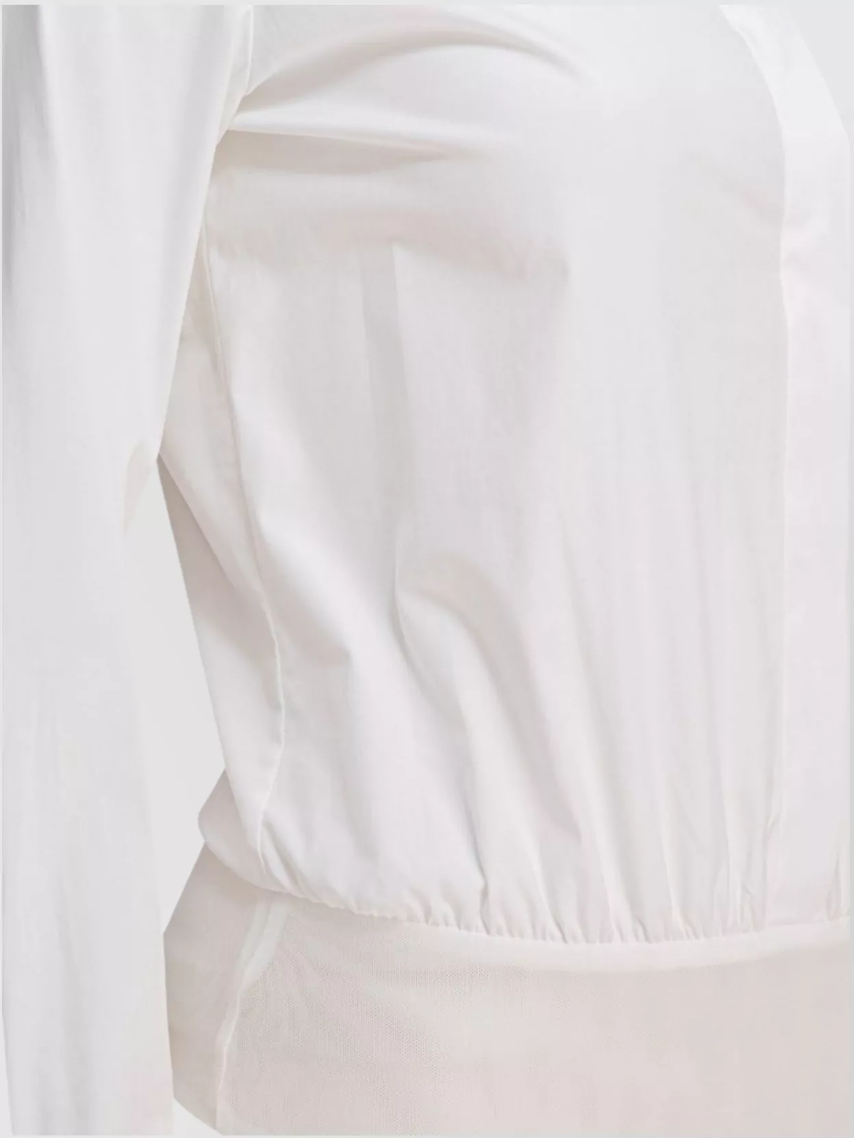 Shop Max Mara Collared Bodysuit With Cuffed Long Sleeves