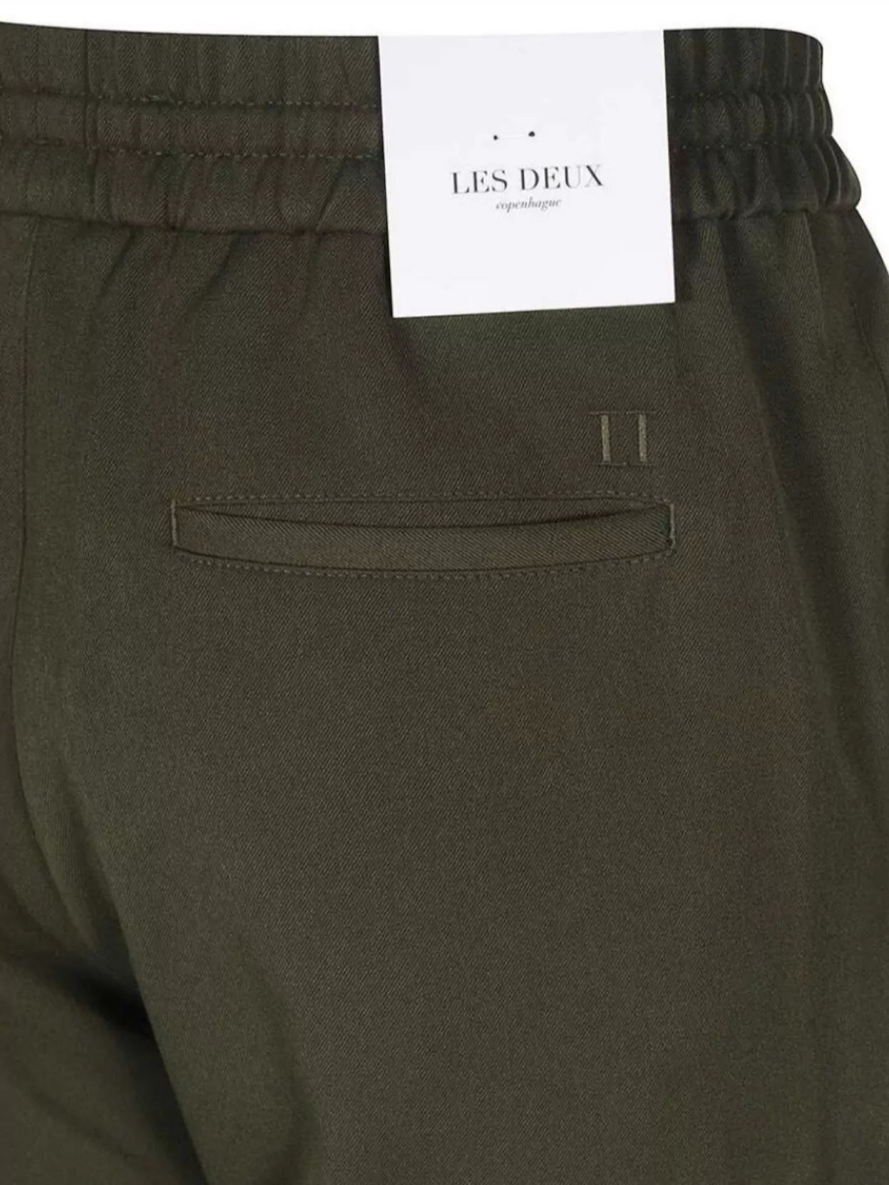 Les Deux Adjustable Drawstring Elastic Waistband Trousers