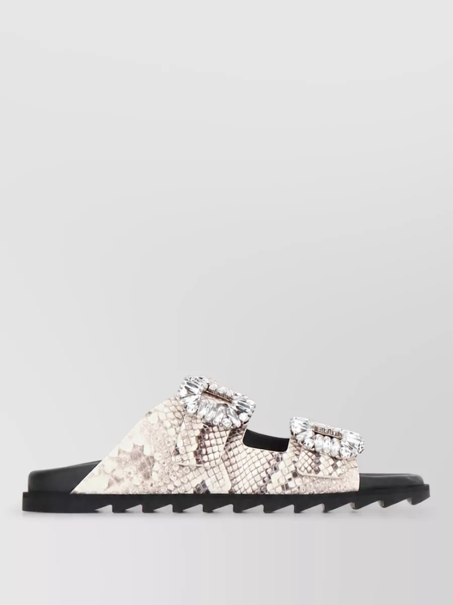 Roger Vivier crystal-embellished slide sandals