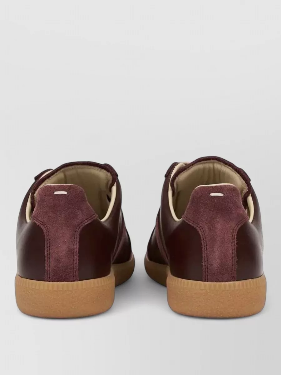 Maison Margiela Leather Replica Lace-Up Sneakers