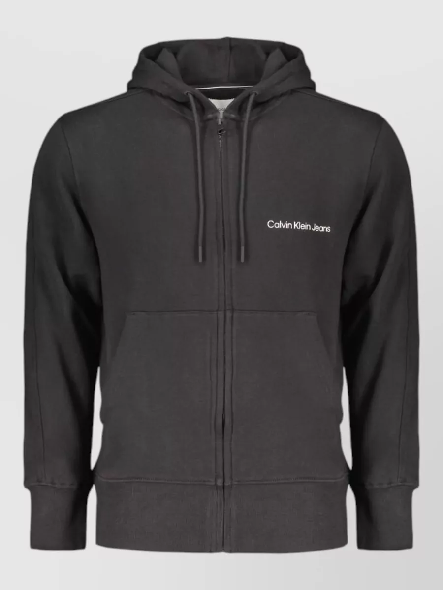 Calvin Klein cotton zip up hooded jacket