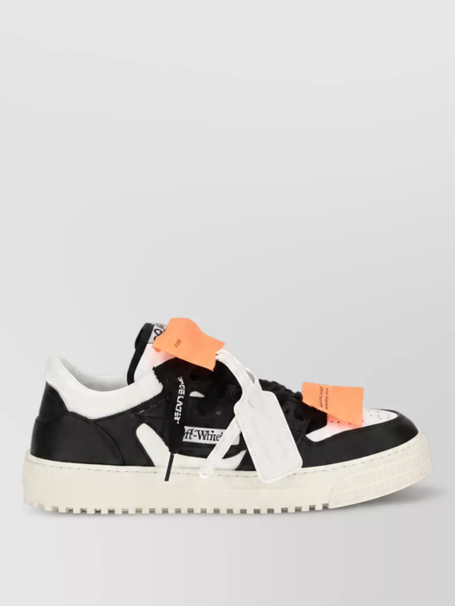 Off-White Leather Low-Top Sneakers
