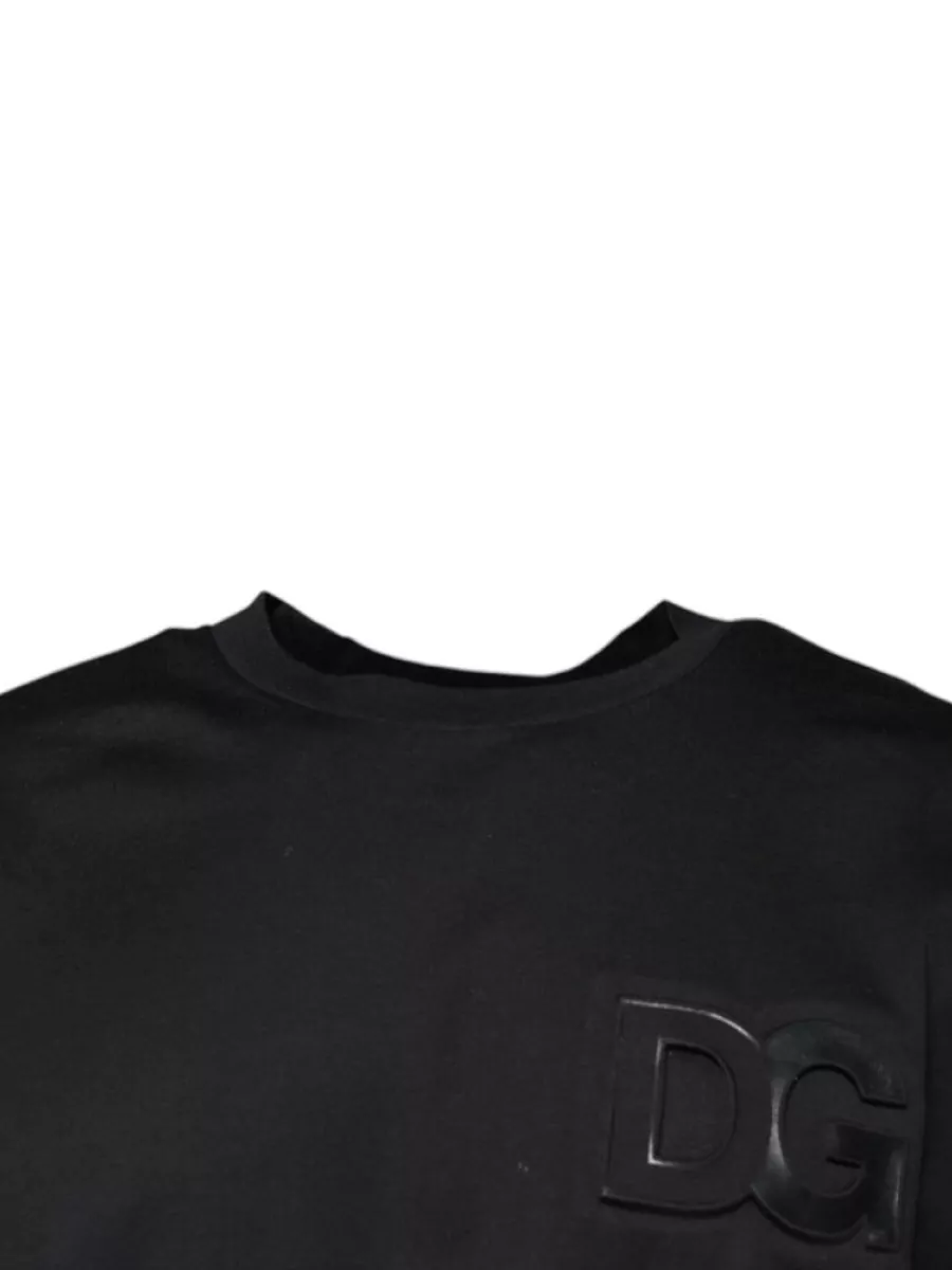 Dolce&Gabbana Cotton Logo Print Crew Neck T-Shirt