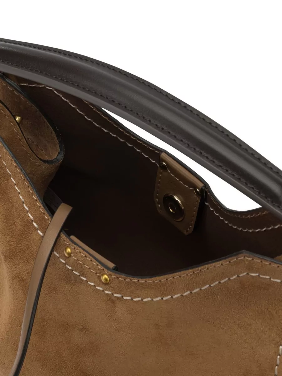 Gianni Chiarini Shoulder Bag Suede Finish Top Handle