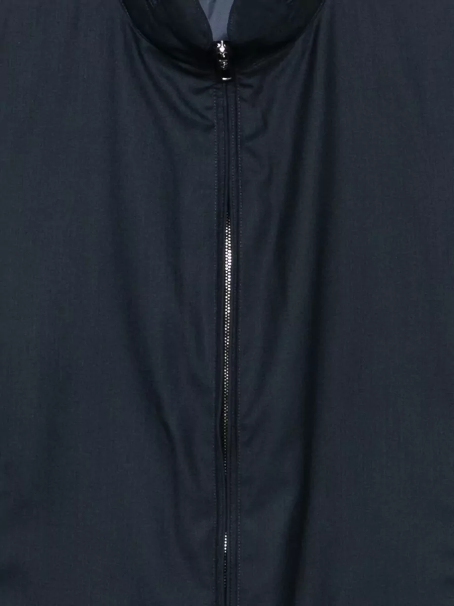 Giorgio Armani Cashmere Silk High Neck Single Breasted Jacket