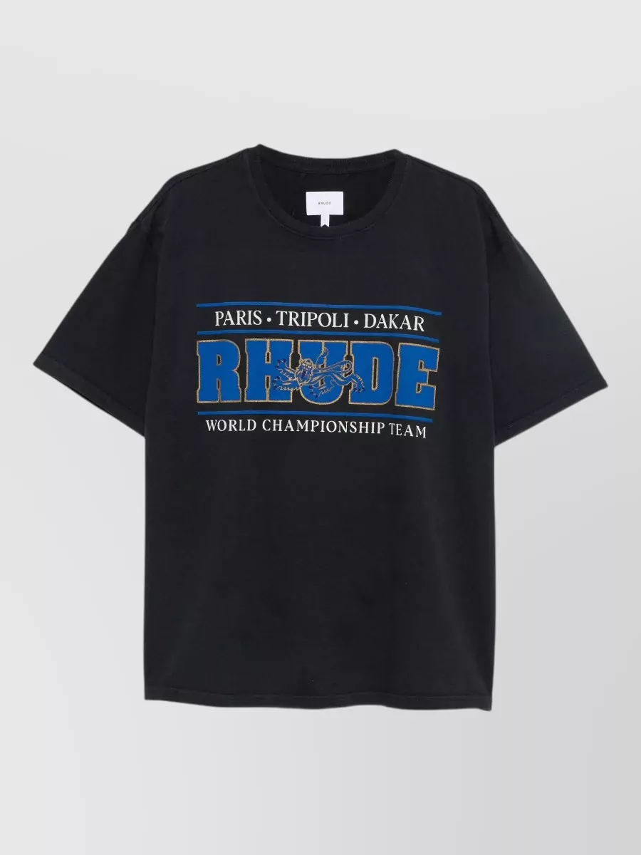 Rhude printed cotton crewneck t-shirt