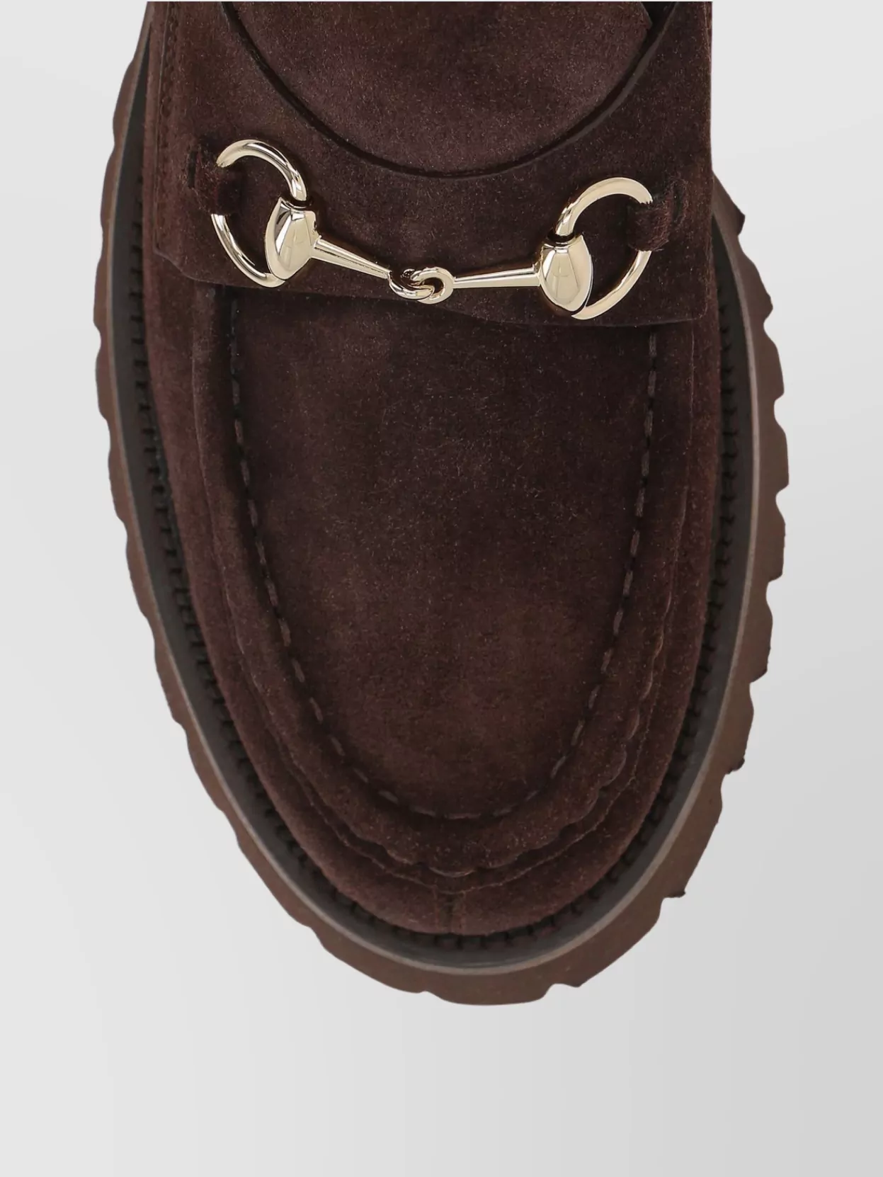 Gucci Chunky Sole Suede Bootie And Hardware