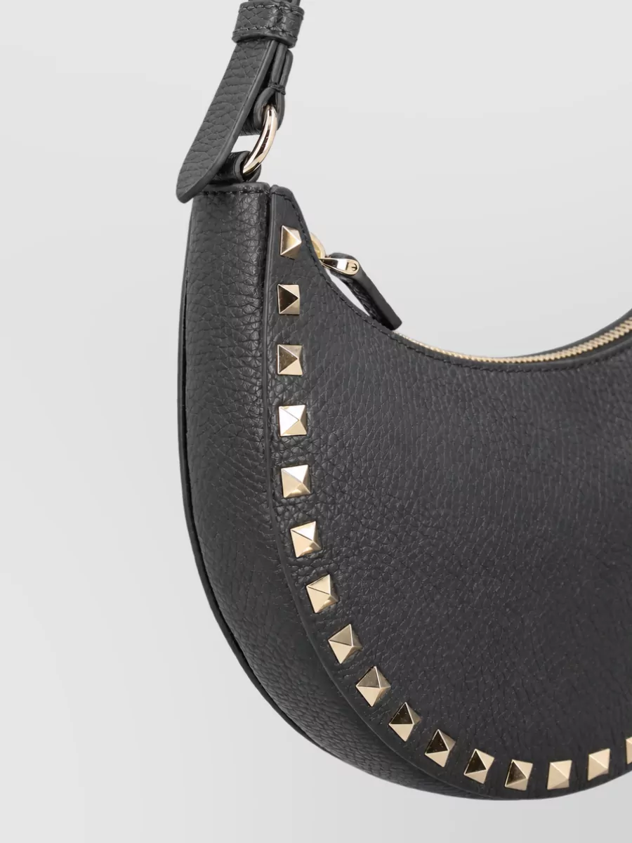 Valentino Garavani Rockstud Spike Calfskin Leather Clutch Bag