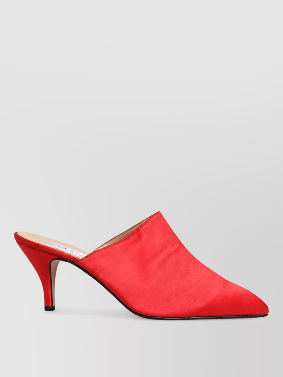Dolce&Gabbana Suede Leather Heel Mules