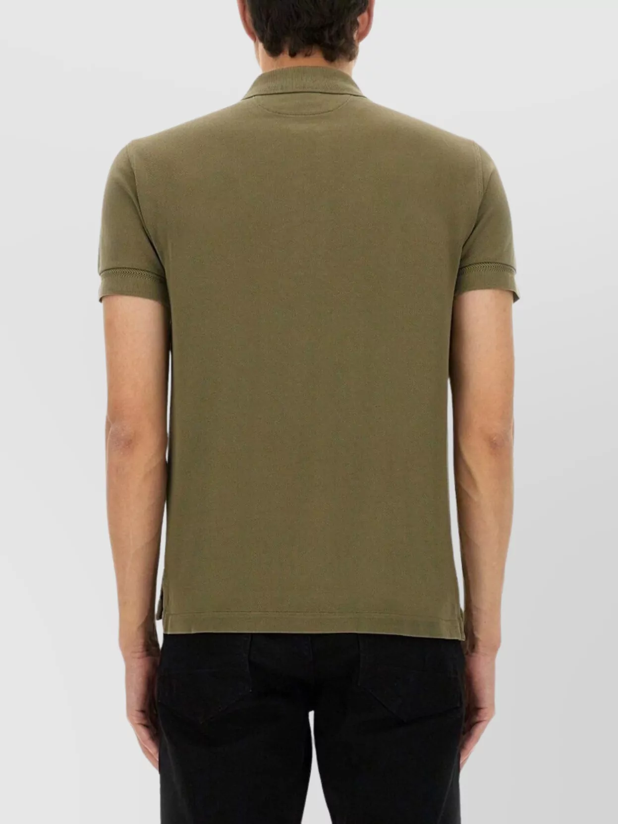 Tom Ford Ribbed Collar Polo Shirt