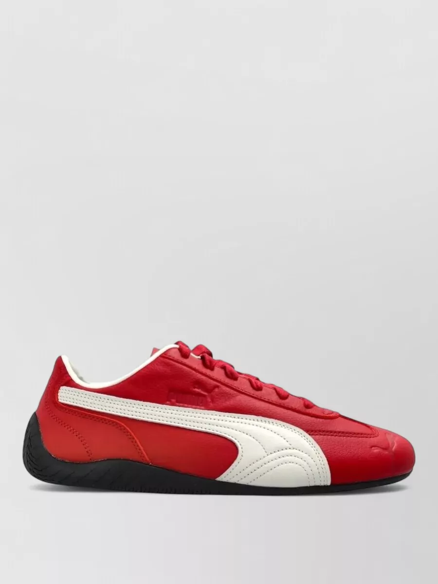 Puma Leather Lace-Up Sneakers