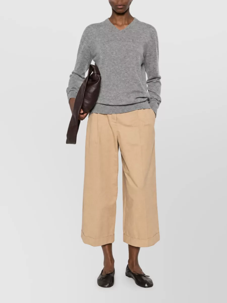 The Row pleated culottes
