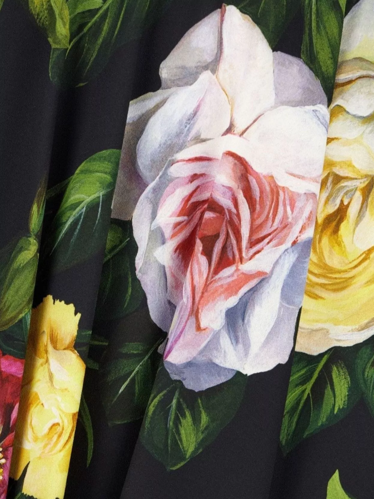 Shop Dolce & Gabbana Flare Silhouette Dress Viscose Stretch Imprimé