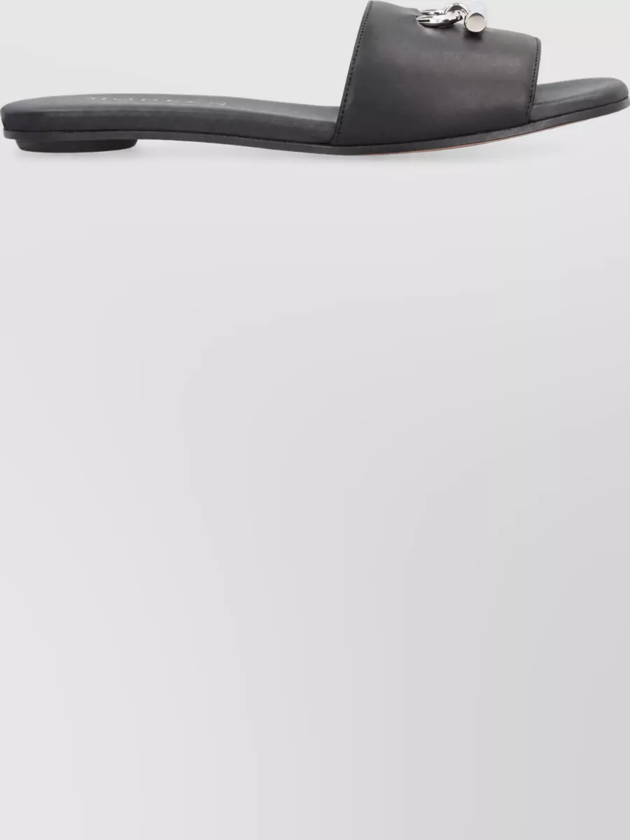 Mc Queen Leather Slides