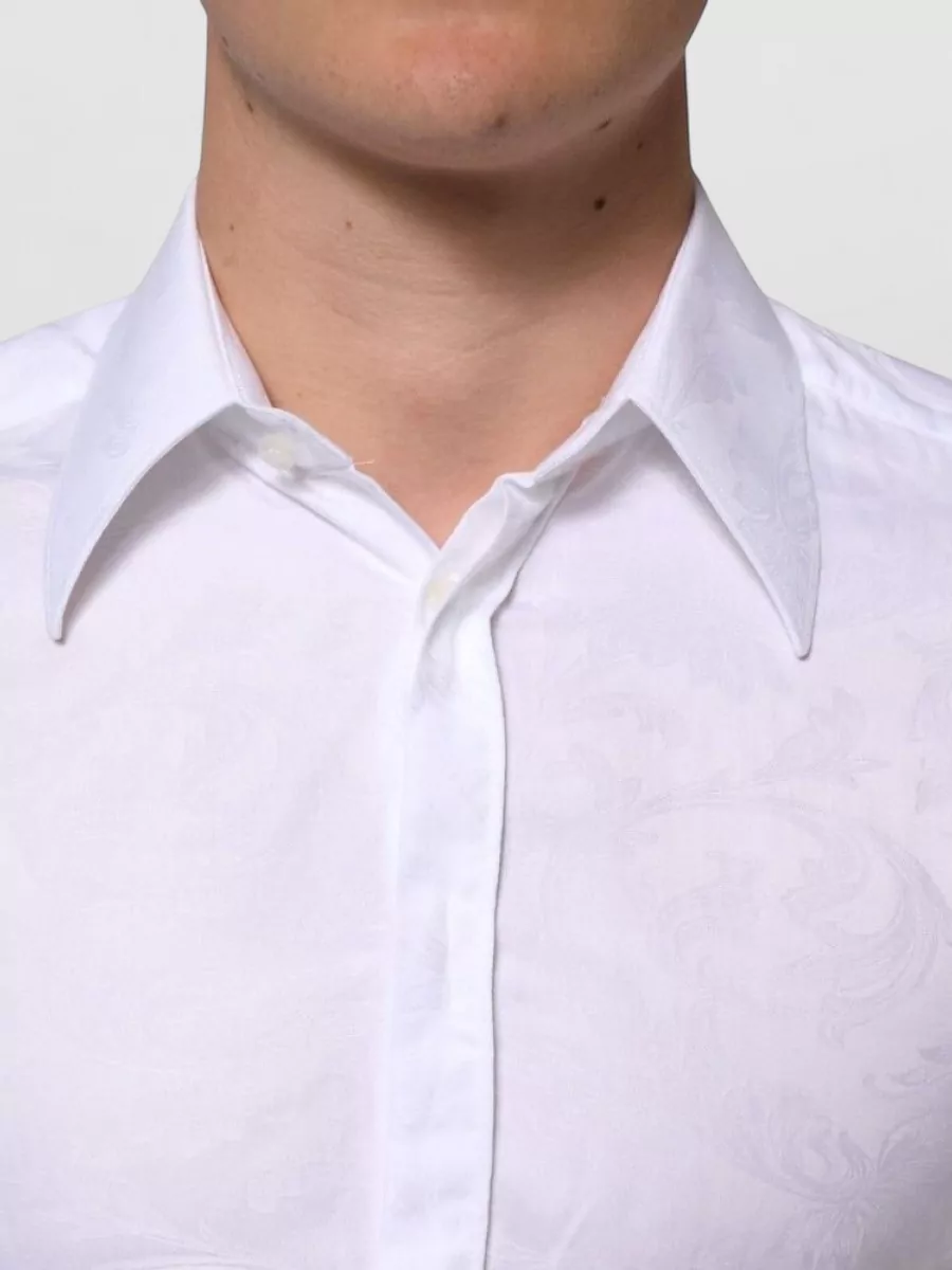 Dolce&Gabbana Paisley Jacquard Long-Sleeve Shirt